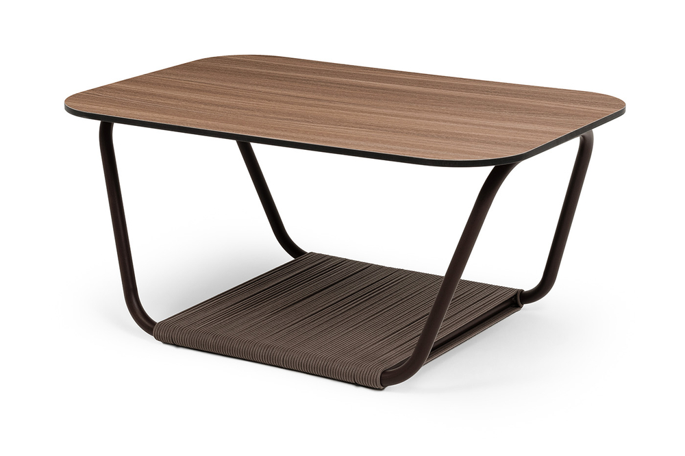 "Гранада" журнальный стол 90х60см из HPL, цвет "дуб"