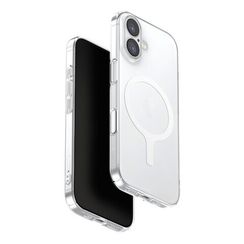 Чехол Uniq AirSuit MagSafe для iPhone 17 Glossy Clear/White (IP6.3(2025)-ASMGCLRW)
