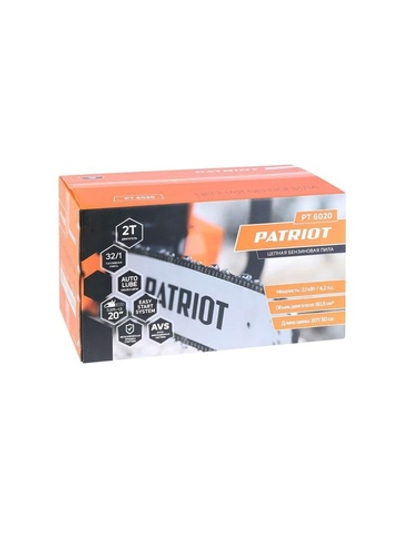 Пила цепная бензиновая PT 6020 60.5куб.см 4.2лс 20дюйм/50см 0.325-1.5-76зв PATRIOT 220104580