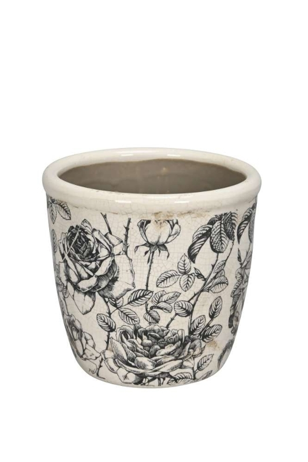 Кашпо "Розы графика" D14,5xH14см