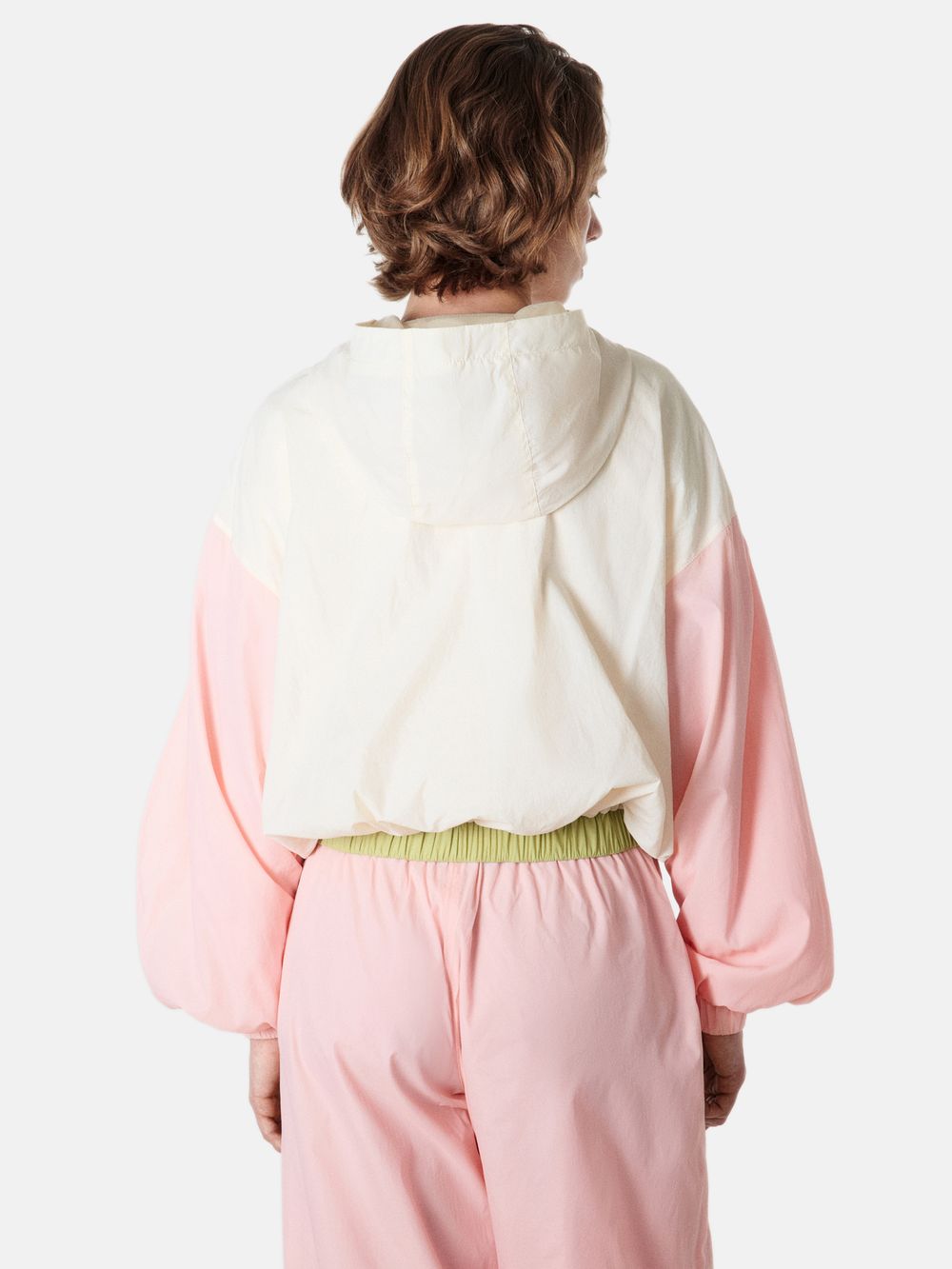 Олимпийка из нейлона "Колор блок" женская