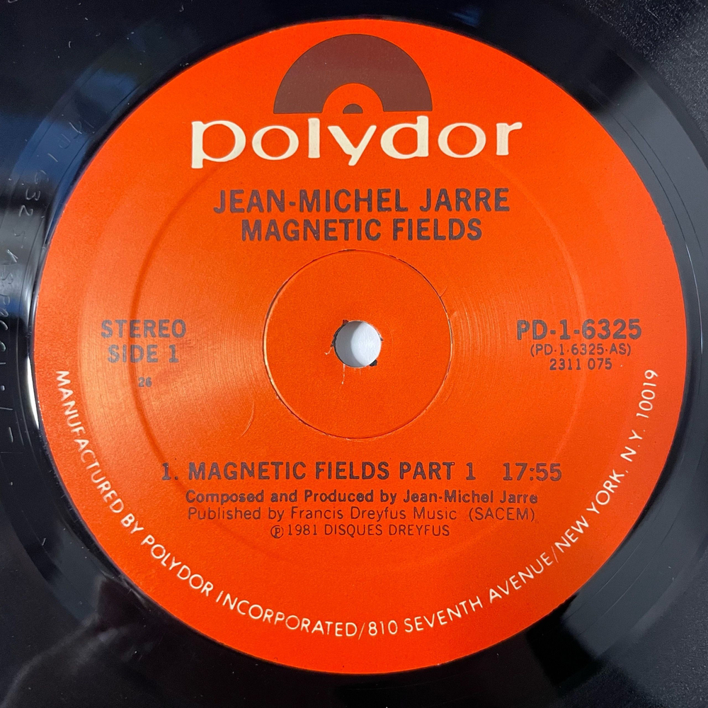 Винтажная виниловая пластинка LP Jean Michel Jarre Magnetic Fields (США 1981)