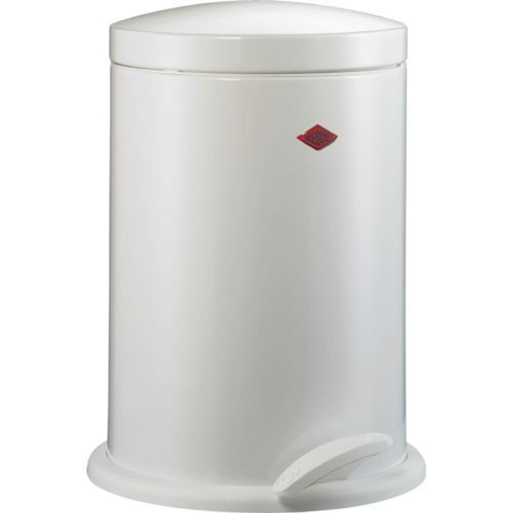 Ведро для мусора 13л Wesco Pedal bin 116 белое Германия