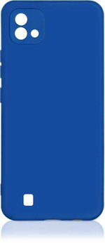 Силиконовый чехол с микрофиброй для Realme C20/C11 blue DF