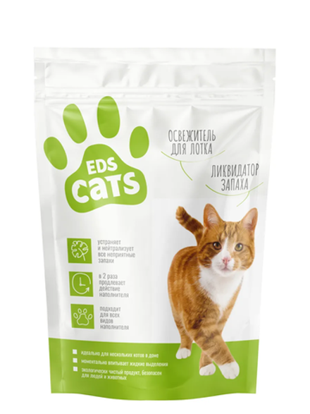 Eds Cats 400г Ликвидатор запаха для кошачьего туалета