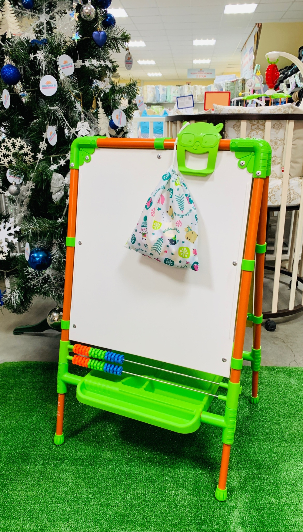 Мольберт для детей двусторонний РАСТУЩИЙ М2Л NIKA, оранжевый