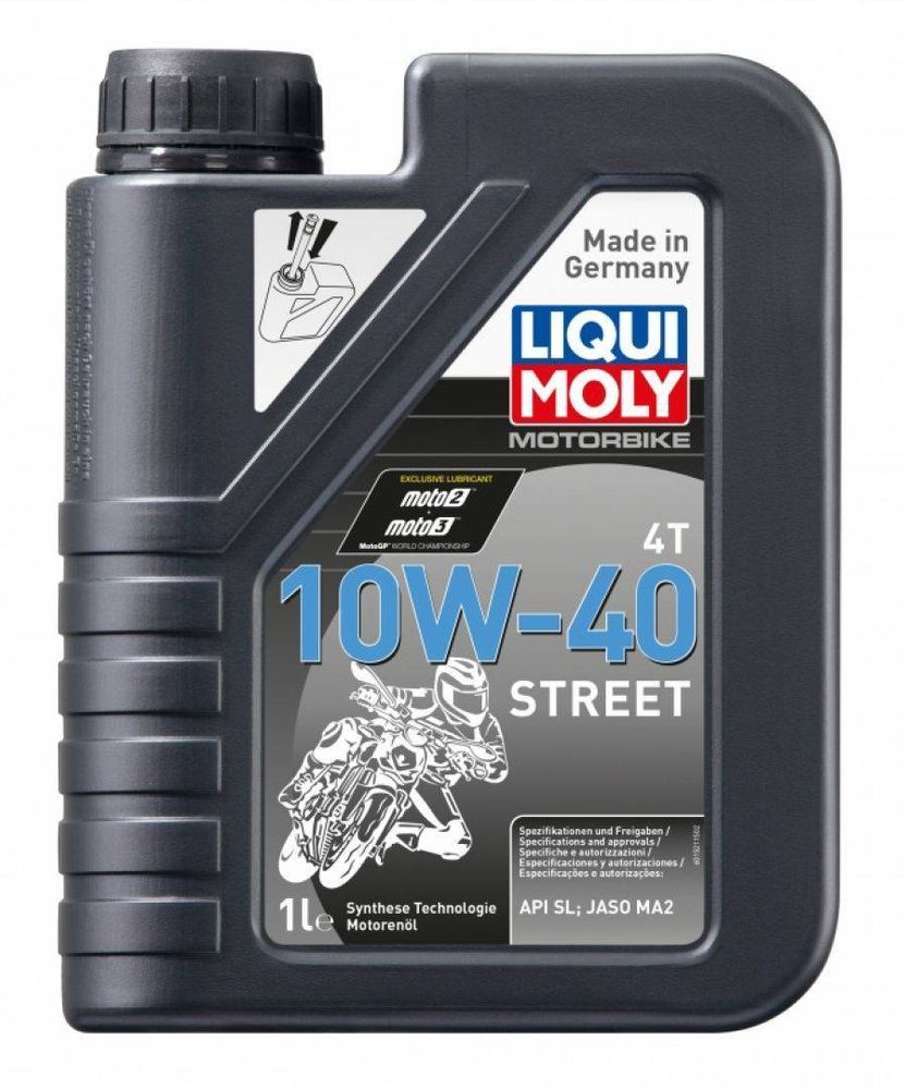 Моторное масло Liqui Moly Motorrad для мотоциклов (4T, 10w40, Синт.)