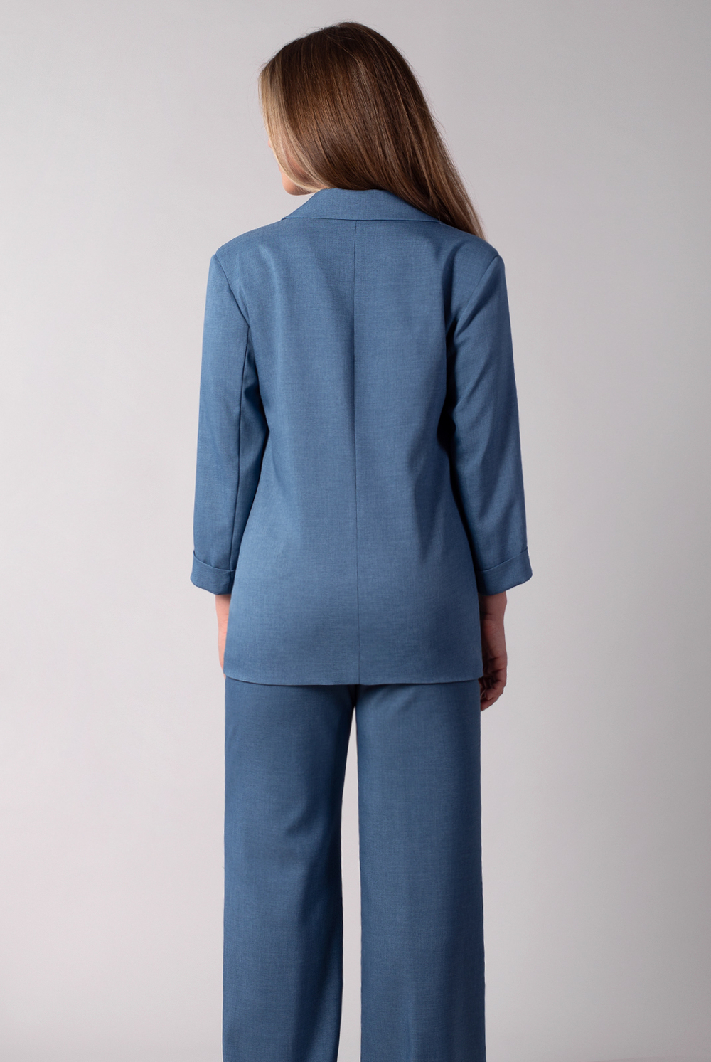 Жакет женский 3881зпб, голубой деним #479ГД043881зпб