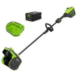 Greenworks GD60SS2 60В аккумуляторная снегоуборочная лопата (1 x 5 Ач, ЗУ) ковш 30 см, выброс 7.6 м 2603207UG