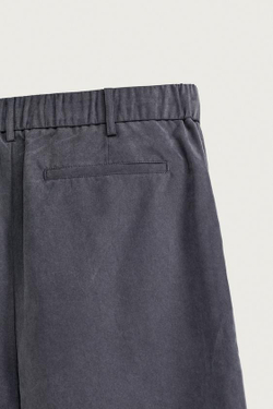 ZARA СТРУЯЩИЕСЯ ШОРТЫ RELAXED FIT, МОРСКОЙ СИНИЙ