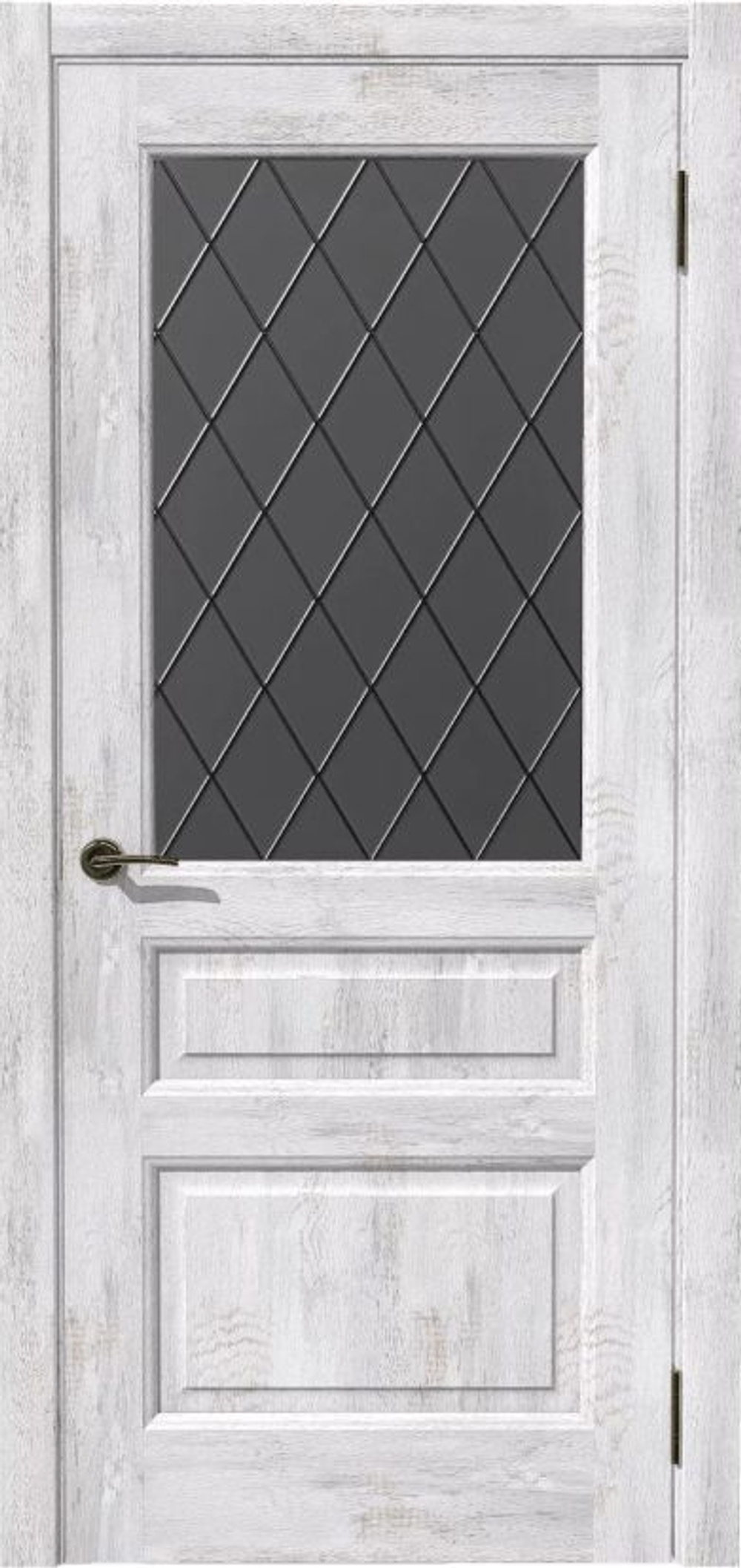 Дверь межкомнатная Пиано Ель альпийская остекленное полотно