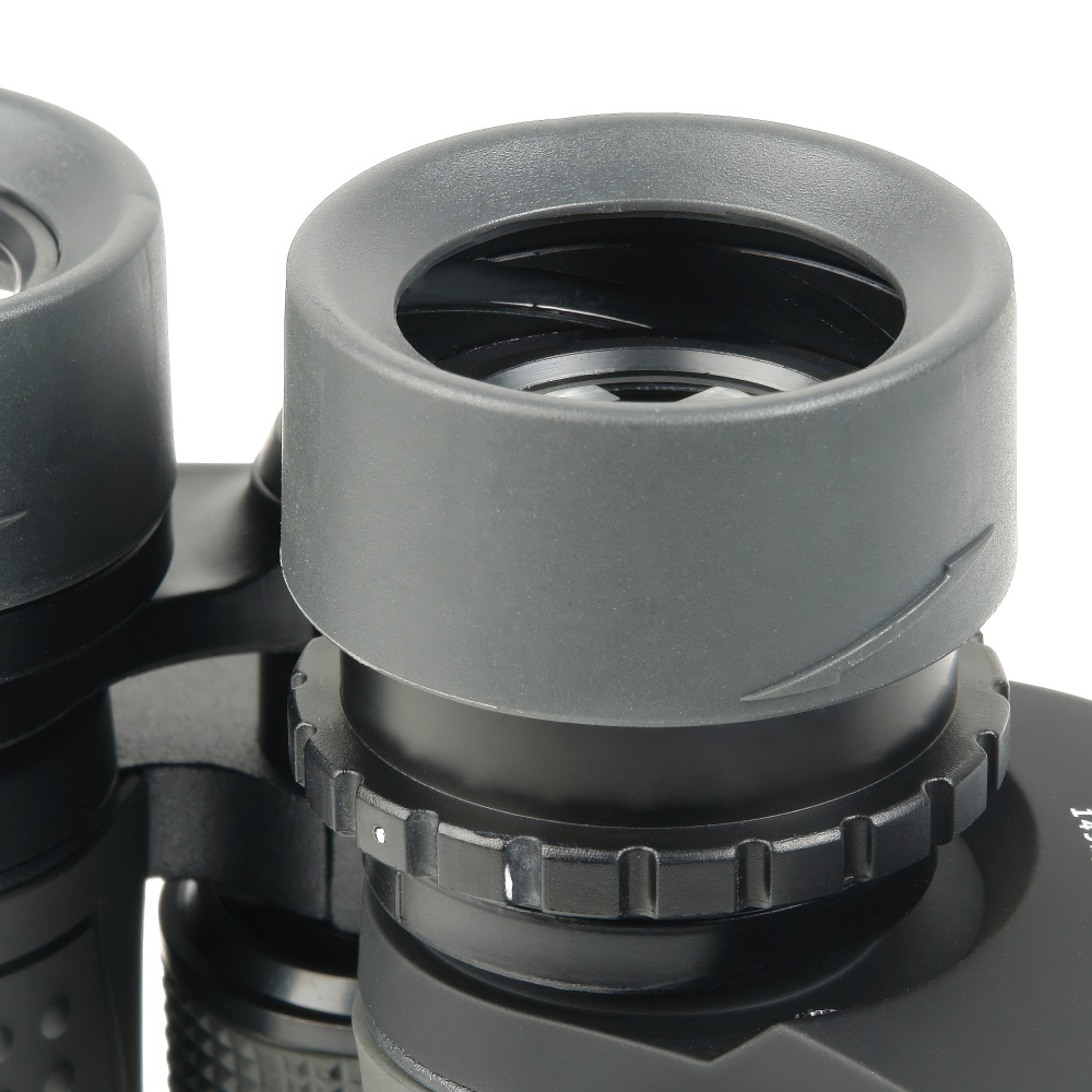 Бинокль Veber Classic БПШЦ 10x50 VRWA широкоугольный, серый - поворотно-выдвижные наглазники и диоптрийная коррекция