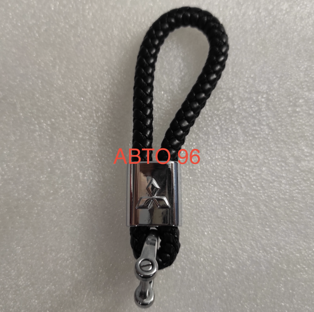 Брелок "Mitsubishi" веревка (черный) (1 шт.) Оптом