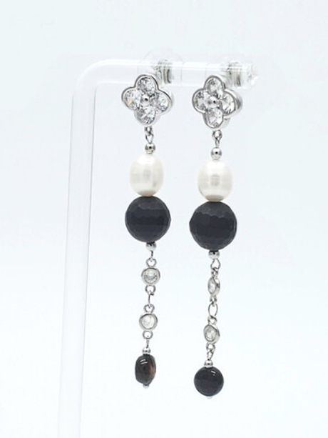 91001815 Серьги Роман с камнем