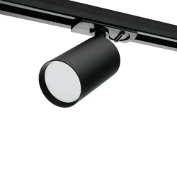 Трековый светильник потолочный для однофазного шинопровода WOLTA WTL-GU10/02B под лампу GU10 Черный BASIC
