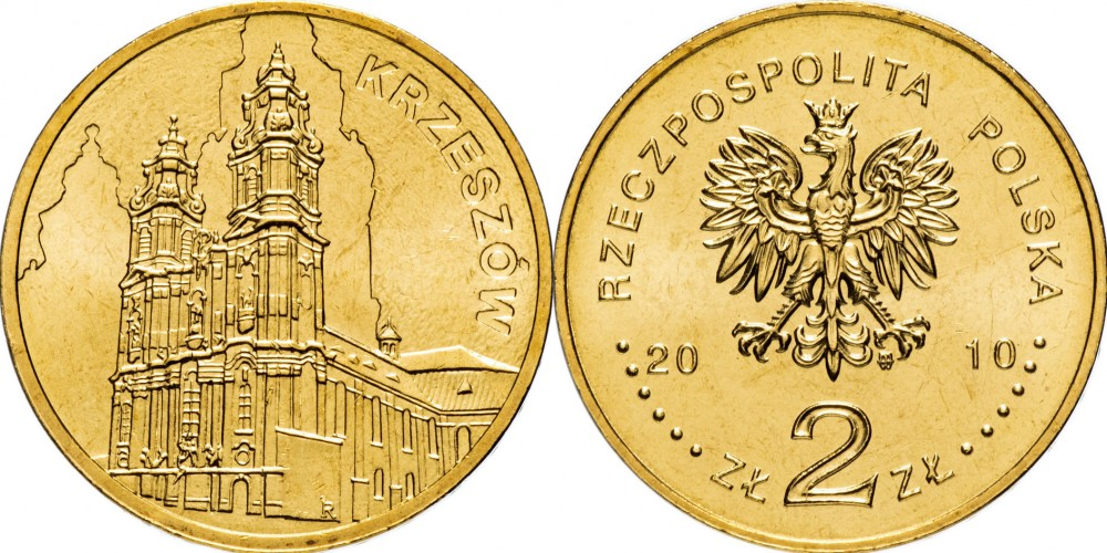 Польша 2 злотых, 2010 Памятники Польши - Кшешув