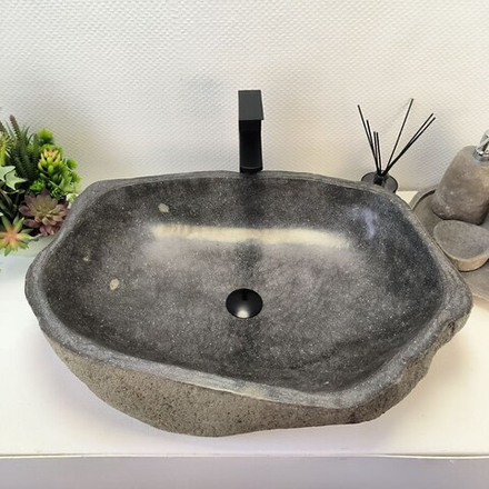 Раковина из речного камня RS-63524 (70*50*16) 0125