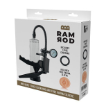 Прозрачная вакуумная помпа с манометром Deluxe Pistol Penis Pump (Цвет: прозрачный)