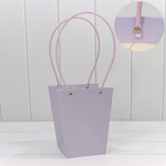 Пакет подарочный 20х17х12см Ваза для цветов (Сиреневый)