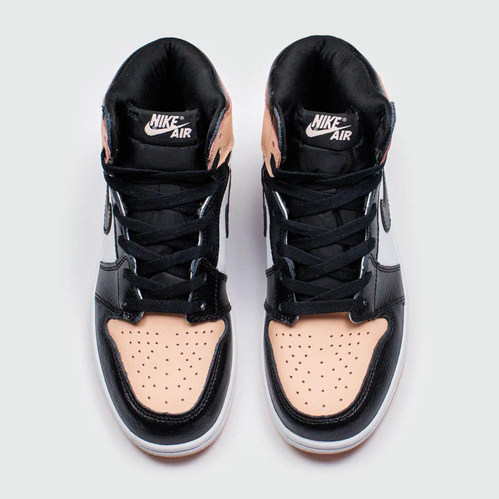 кроссовки Air Jordan 1 Mid White Cream Black Wmns