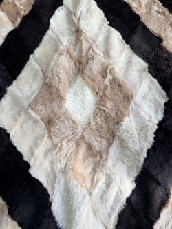 Покрывало меховое ковер из шкуры овчины