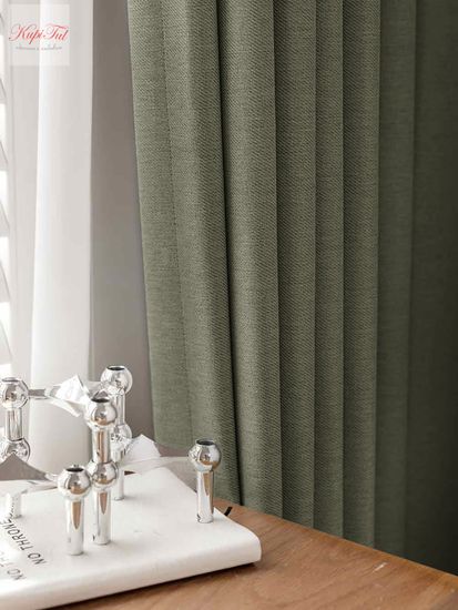 XL-Nemon Blackout 100% (серый) Шторы полный блэкаут под лён