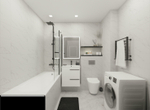Плитка настенная Axima Монако 25x50 см 1.25 м² матовая цвет белый