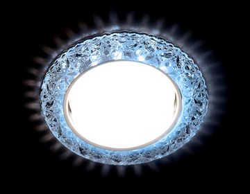 Встраиваемый потолочный светильник G308 CL/CLD GX53+3W (Led Cold) хром/прозрачный Ambrella