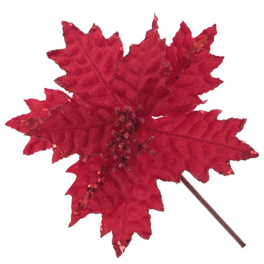 GAEM Цветок искусственный "Пуансеттия", L20 W20 H20 см, 3в.