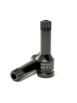 Головка-бита SPLINE ударная M16 с отверстием, 1/2'' RockForce##Rock FORCE RF-24807816T