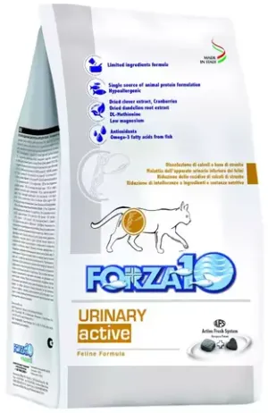 Уценка! Срок до 04.2024/ Forza  10 Корм для кошек при заболеваниях мочевыводящих путей Urinary Active с рыбой