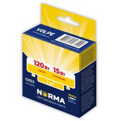 LED-GX53-15W-3000K-GX53-FR-NR Лампа светодиодная. матовая. Серия Norma. Теплый белый свет 3000K. Картон. ТМ Volpe