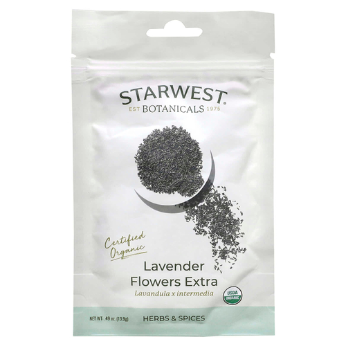 Starwest Botanicals, Органические цветки лаванды, 13,9 г (0,49 унции)