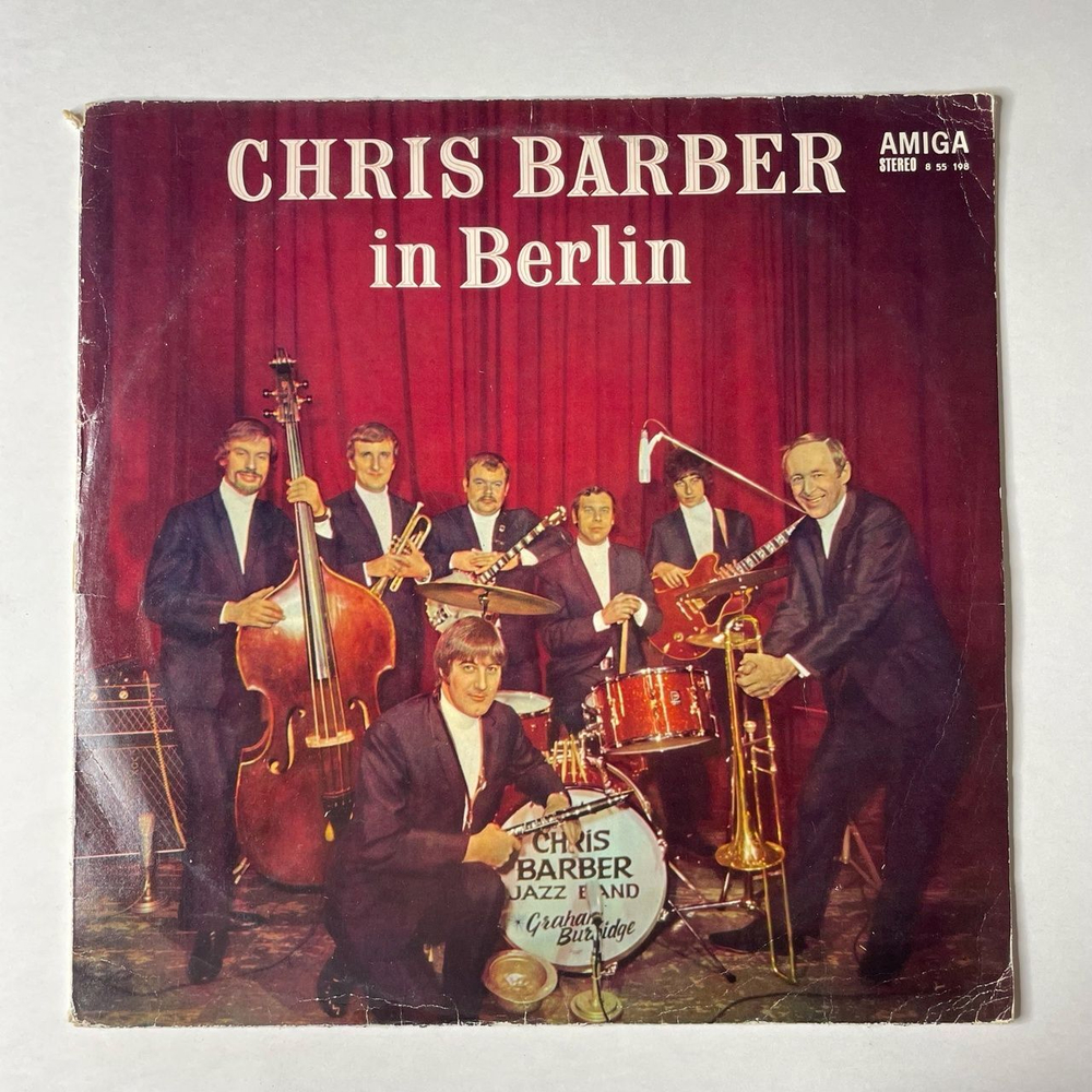 Винтажная виниловая пластинка LP Chris Barber In Berlin (ГДР 1970)