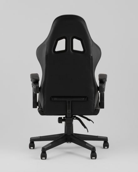 Кресло спортивное TopChairs Commander черно-серый