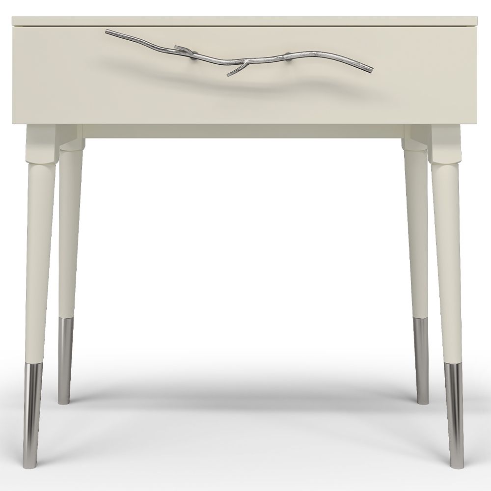 Консоль Арт Колор matte Стайл Сильвер Кремовый белый матовый