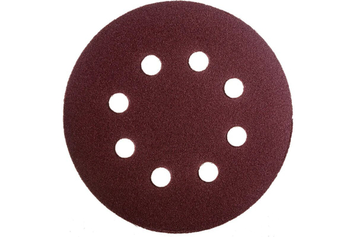 Абразивный круг под липучку с дыркой 125мм Р80