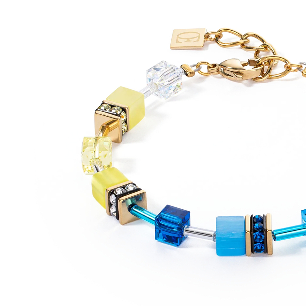 Браслет Coeur de Lion Turquoise-Yellow 2838/30-0601