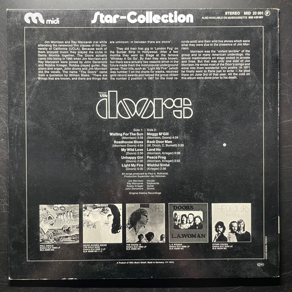 The Doors ‎– Star-Collection (Германия 1978г.)