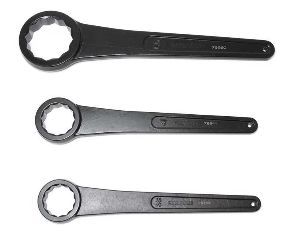Ключ накидной ударный односторонний удлиненный 30мм (L-285мм) RockForce##Rock FORCE RF-79230(к 26965)