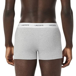 Мужские спортивные боксеры Lacoste Stretch Cotton Trunks 3P - black/white/grey