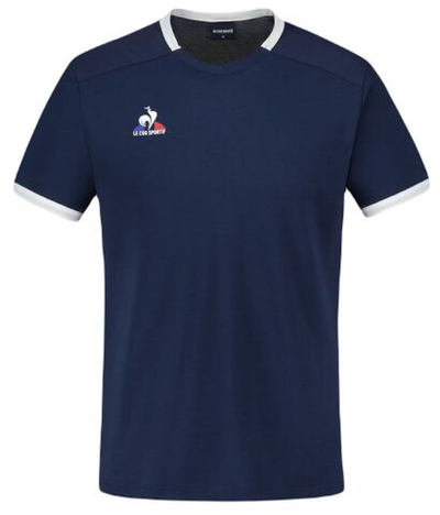 Теннисная футболка Le Coq Sportif Tennis T-Shirt Short Sleeve N°5 - Blue