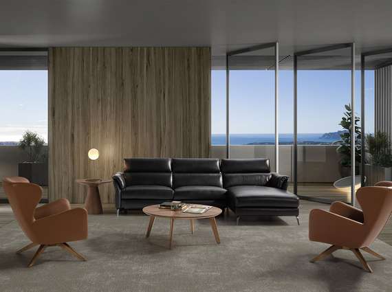 Журнальный столик Angel Cerda ET652, Ø60х55 см, орех