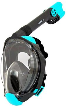 Маска полнолицевая Sargan Галактика премиум черная/бирюзовая/черная