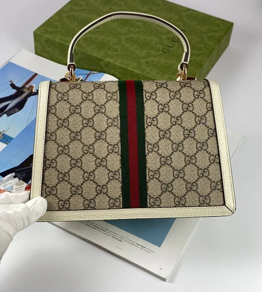 Маленькая сумка Gucci Ophidia с верхней ручкой