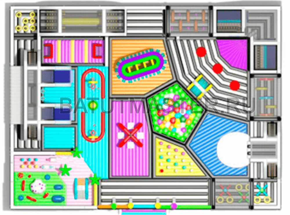 Надувной парк "Зона развлечений"