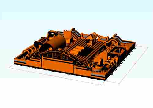 Коммерческий надувной парк «Техноленд», 33*31.5*8 м