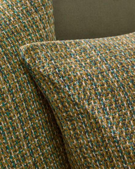 Чехол на подушку Nivara с зеленой структурной тканью 50 x 50 см