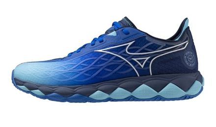 Мужские кроссовки теннисные Mizuno Wave Enforce Tour AC - небесный