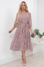 Платье Хелен (пудровый) Р11-1075/10 Nikol